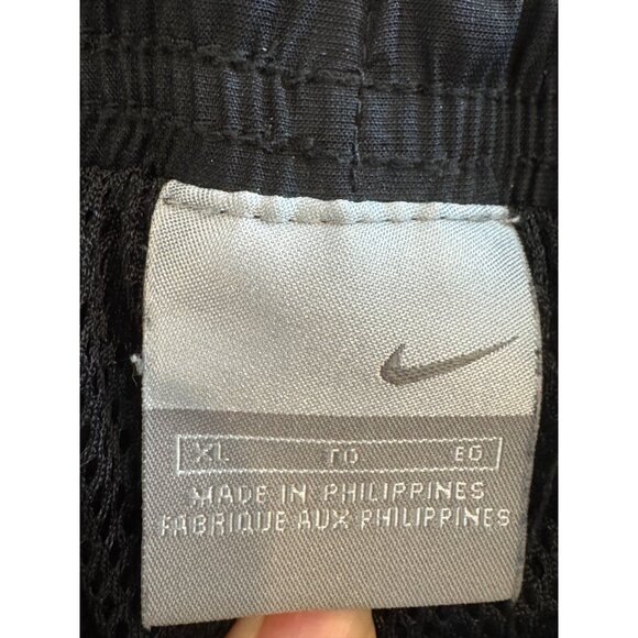 Nike Mens Athletic Track Pants XL Black Blue Polyester - Picture 3 of 6